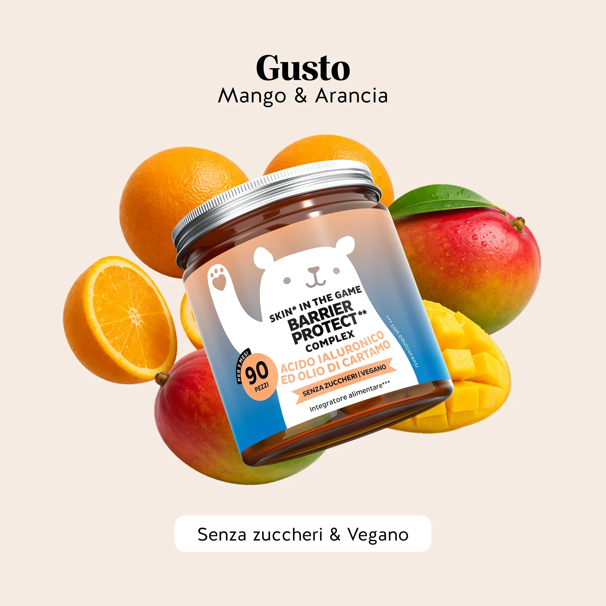 Beauty Bears Skin in the Game! Barrier Protect caramelle 45 giorni mango