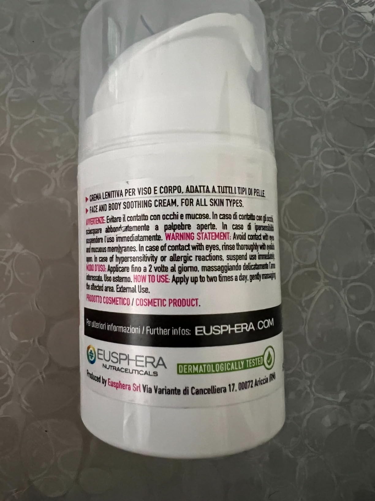 Eusphera EU4SKIN Crema Viso Corpo 50ml Lenitiva
