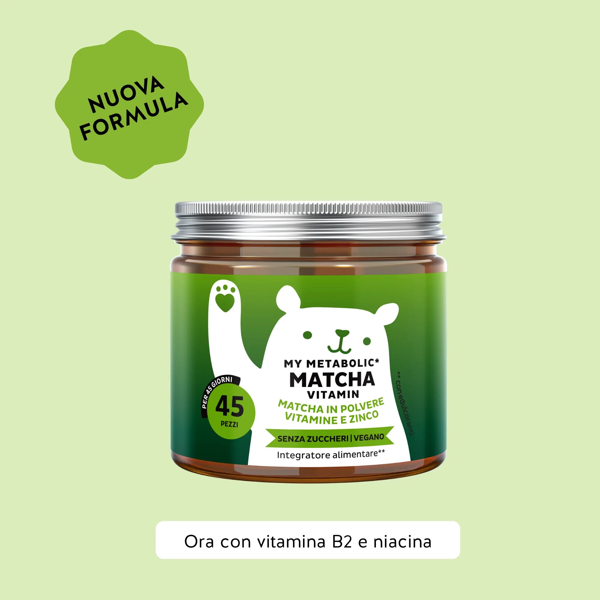 Beauty Bears My Metabolic integratore matcha 45 orsetti zinco
