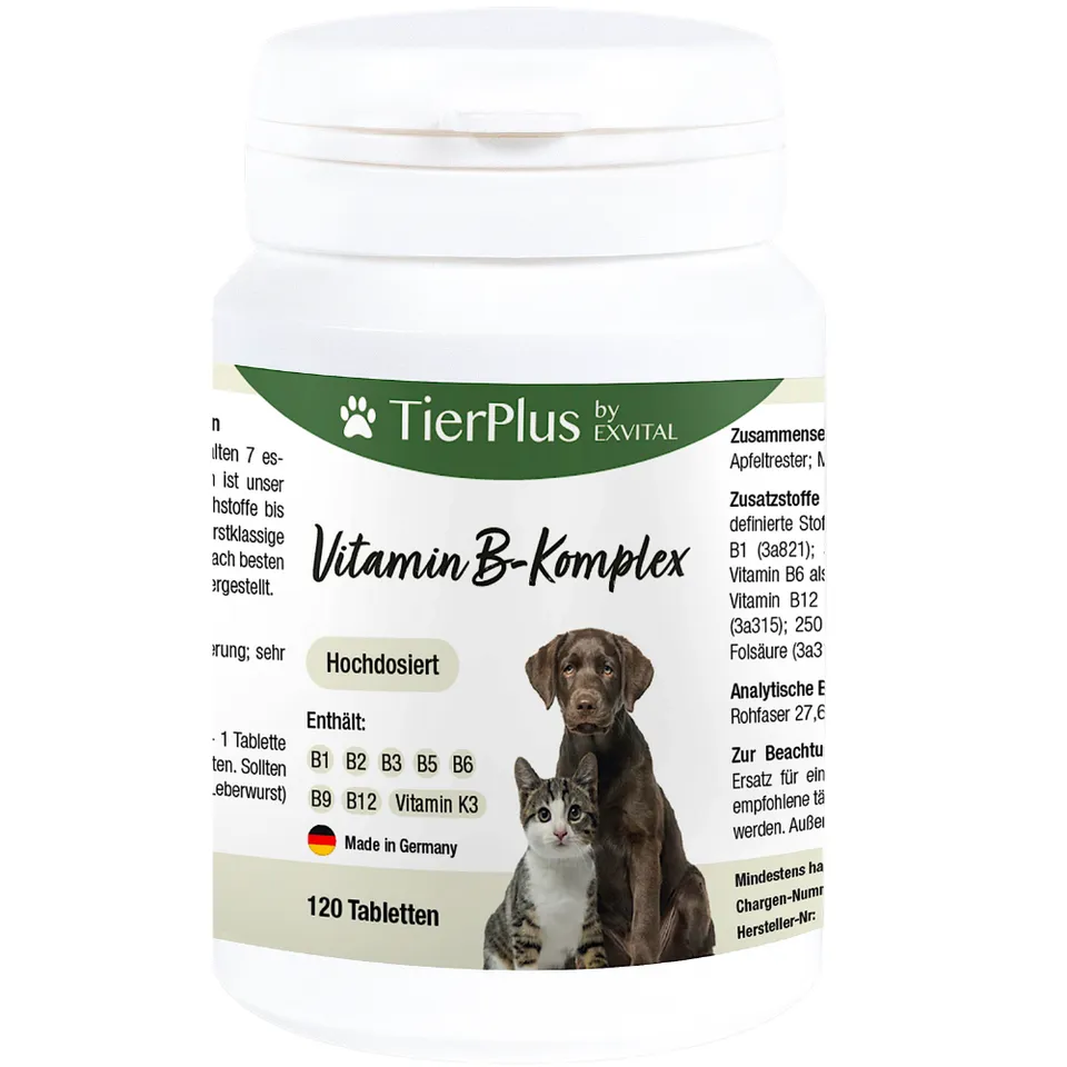 EXVital Tierplus Vitamina B Complex 120 compresse cani gatti