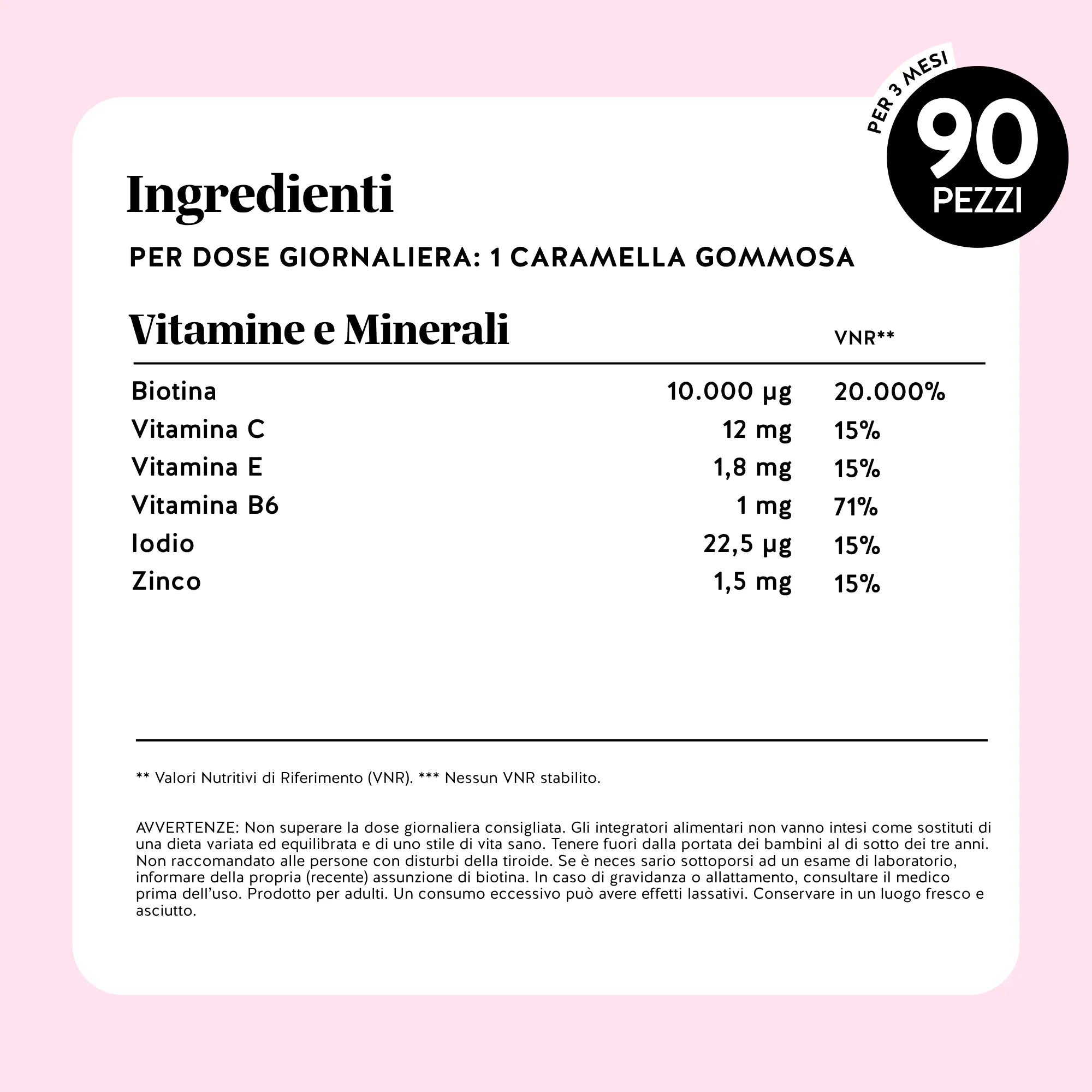 Beauty Bears Ah-Mazing Hair Biotina gommose 45 giorni zinco