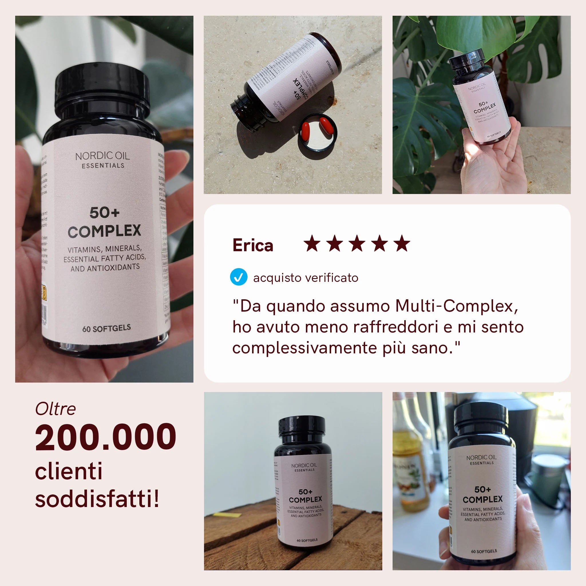 Nordic Oil CBD Capsules Multi Complex 50+ capsule