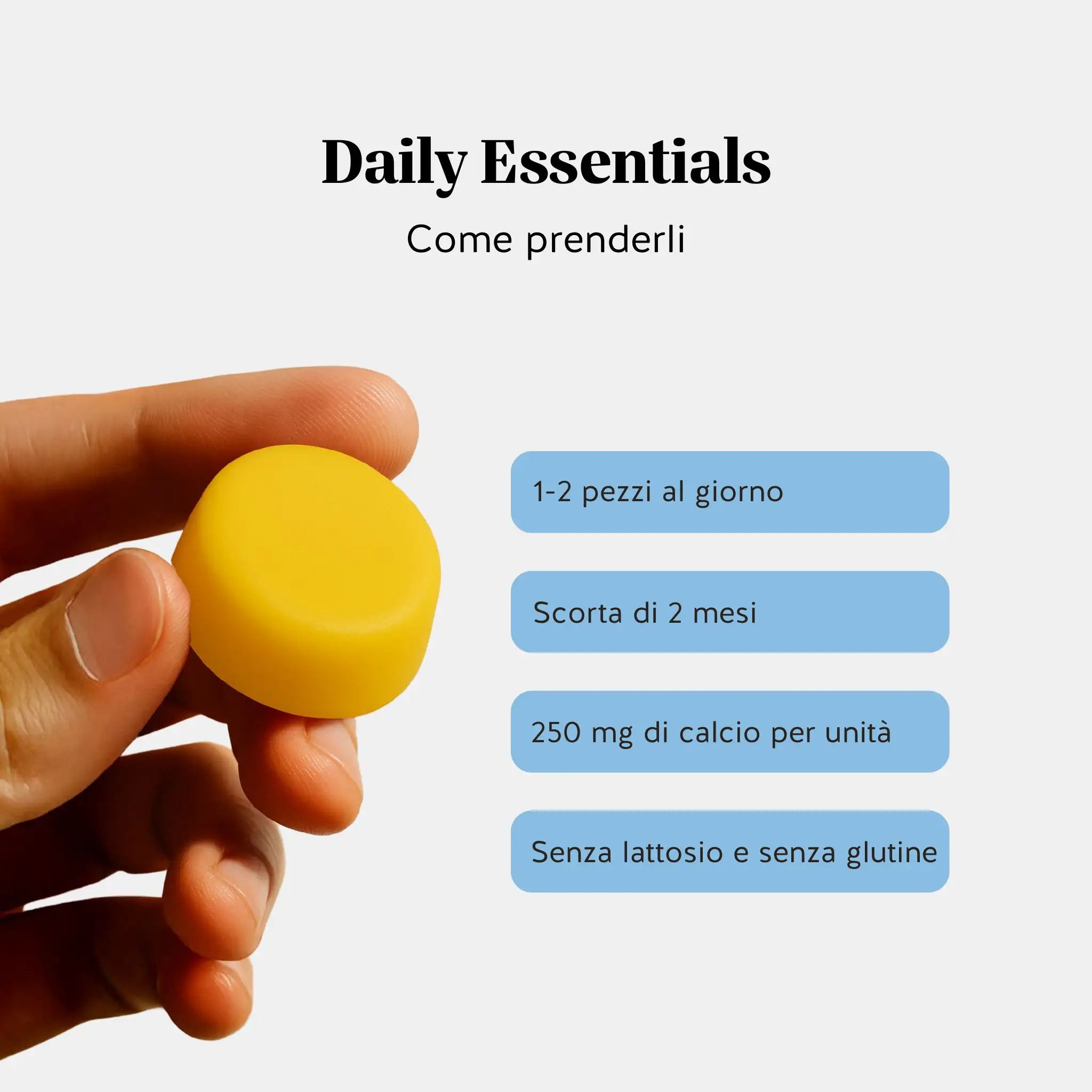 Beauty Bears Daily Essentials Calcio Gommose 60 Giorni Limone