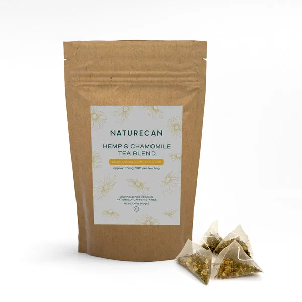 Naturecan CBD Tè canapa camomilla 20 bustine 15 mg
