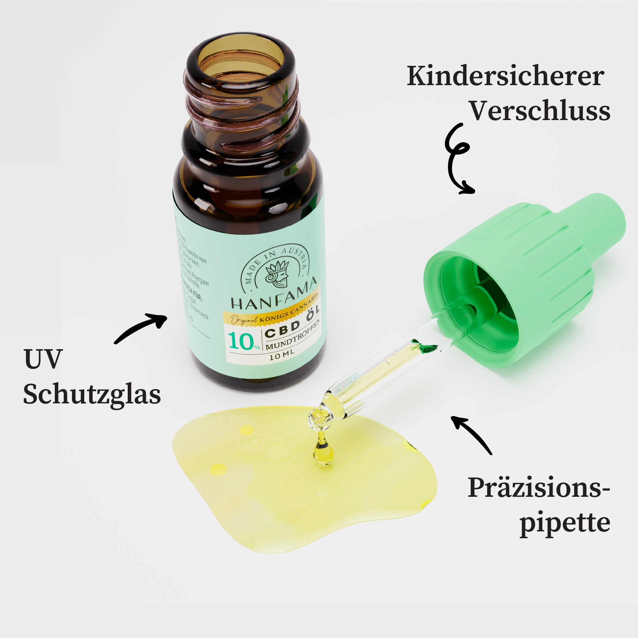Hanfama CBD Öl 10% olio CBD 10ml 1000mg THC free
