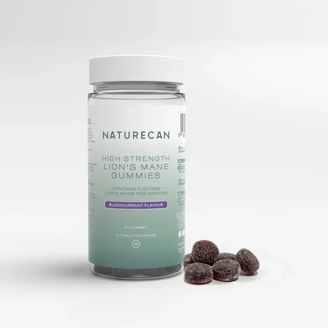 Naturecan Adaptogens Criniera di Leone Gommose 60 Mirtillo Cervello