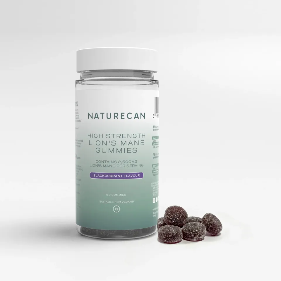 Naturecan Adaptogens Criniera di Leone Gommose 60 Mirtillo Cervello