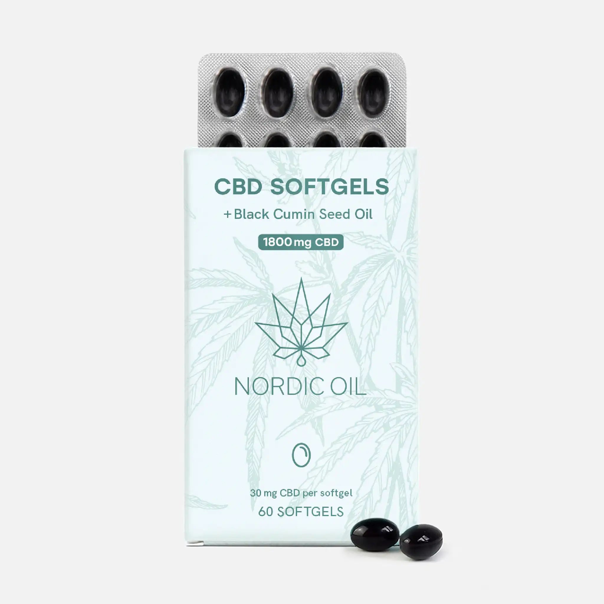 Nordic Oil CBD Capsules capsule CBD 3x60 30 mg 1800 mg