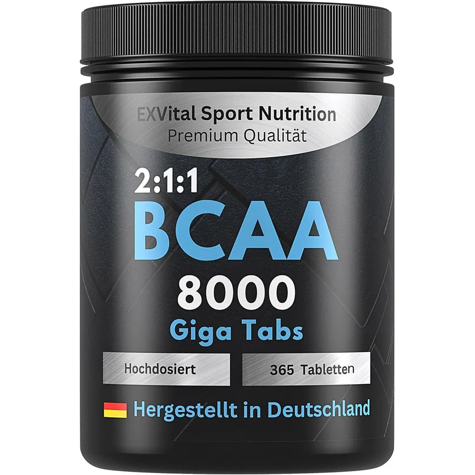 EXVital BCAA 8000 integratore 365 compresse vegane