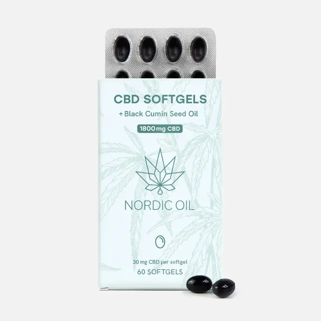 Nordic Oil CBD Capsules capsule CBD 60 30 mg 1800 mg blister