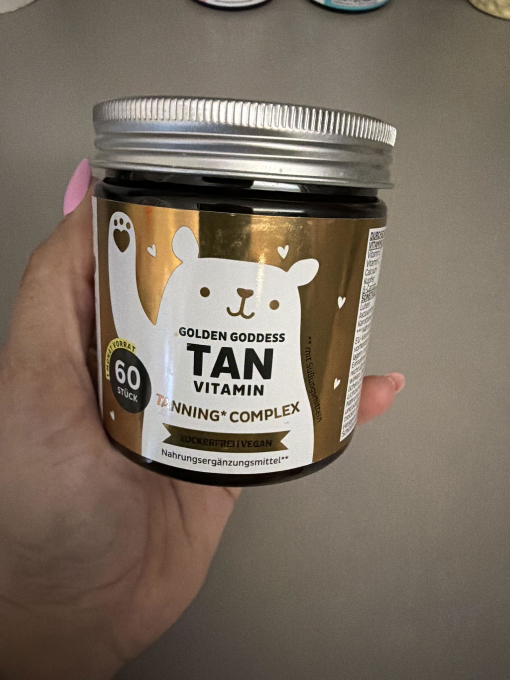 Beauty Bears Golden Goddess Tan Vitamin orsetti 45 giorni betacarotene