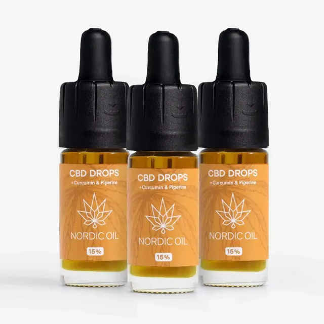 Nordic Oil olio CBD curcumina 15% 10ml 3x2