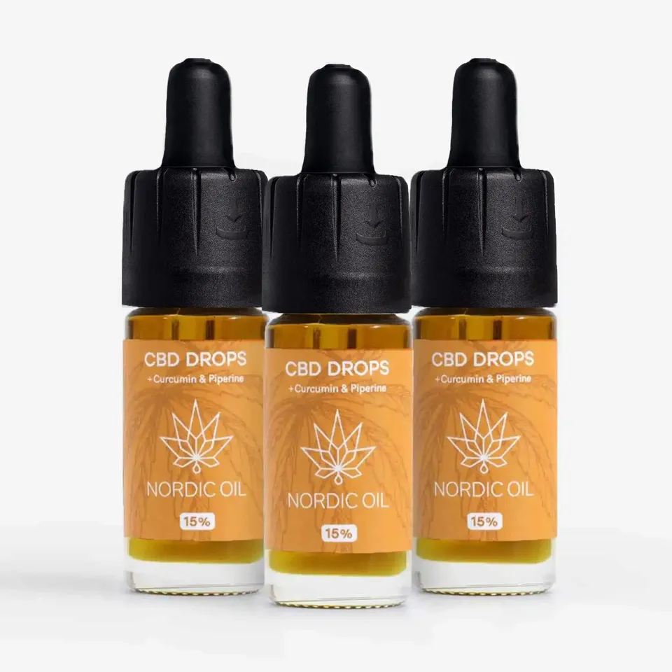 Nordic Oil olio CBD curcumina 15% 10ml 3x2