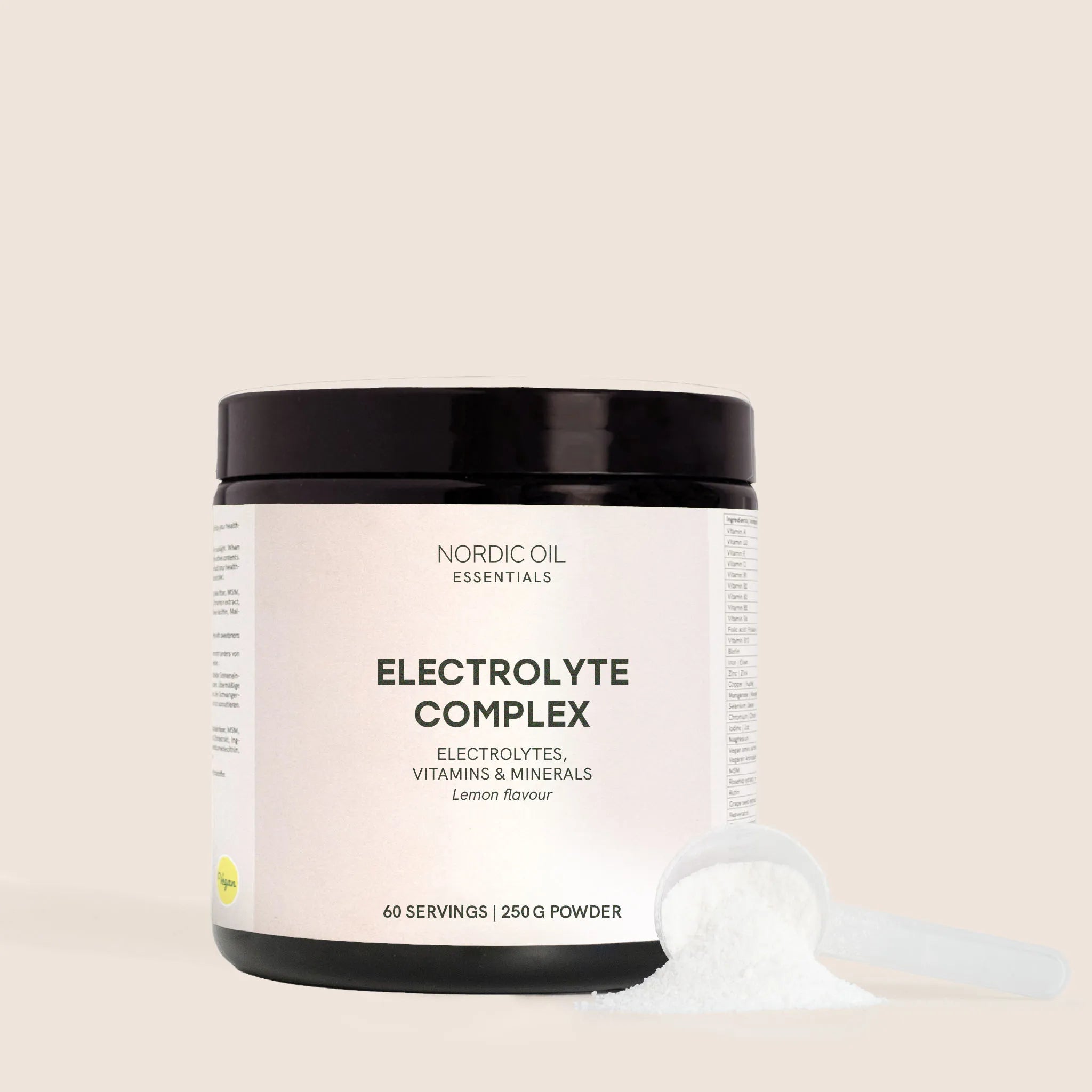 Nordic Oil Elettroliti in Polvere Limone 250 g Vegano
