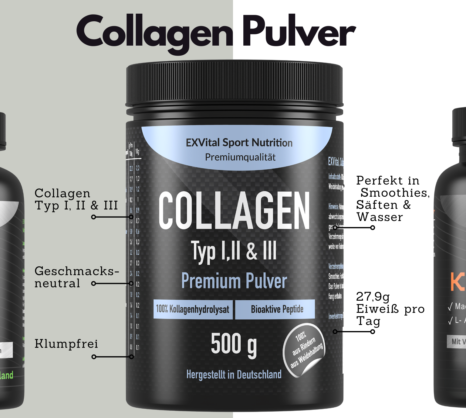 EXVital Performance Stack collagene ZMA maca sport