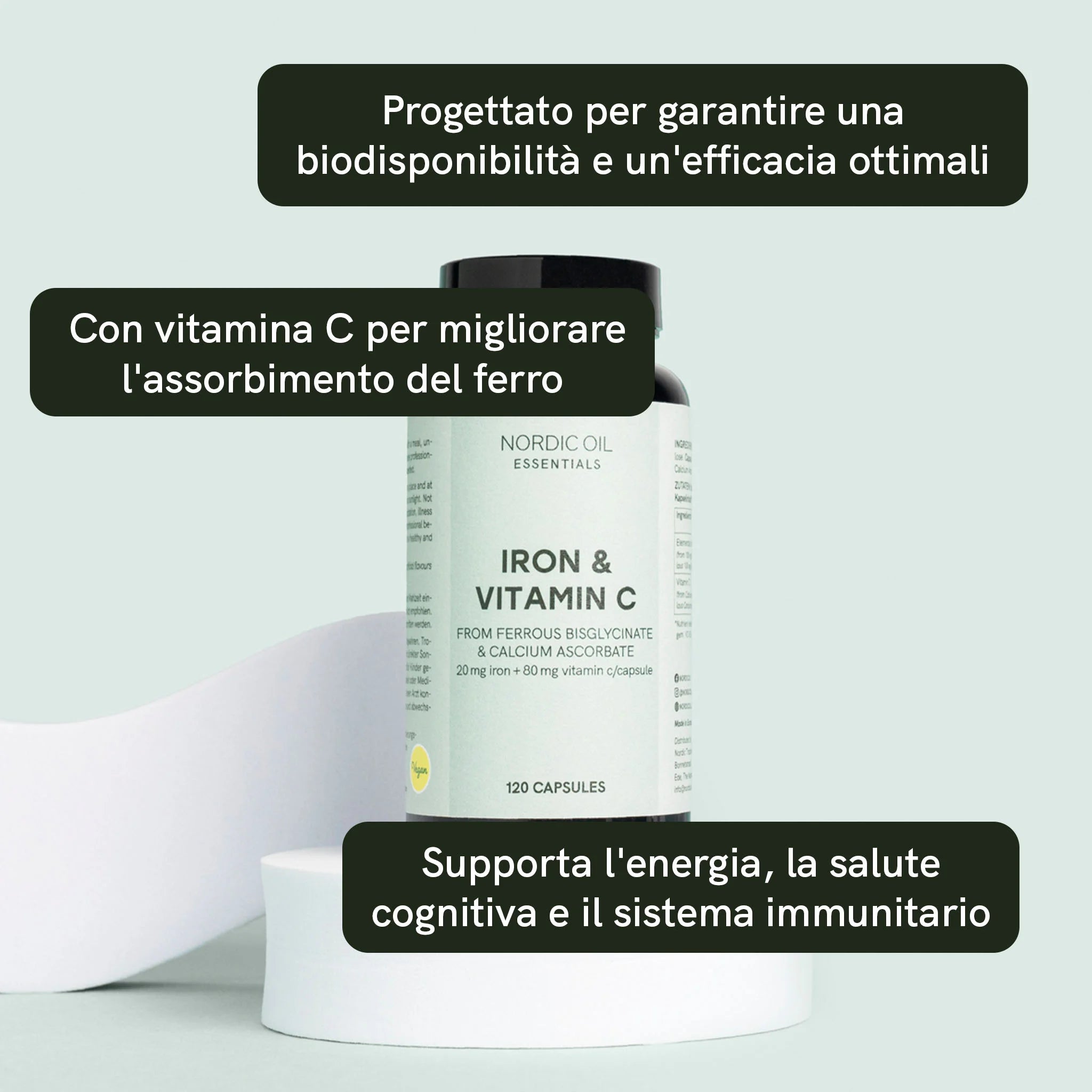 Nordic Oil CBD Capsules ferro vitamina C capsule 120pz