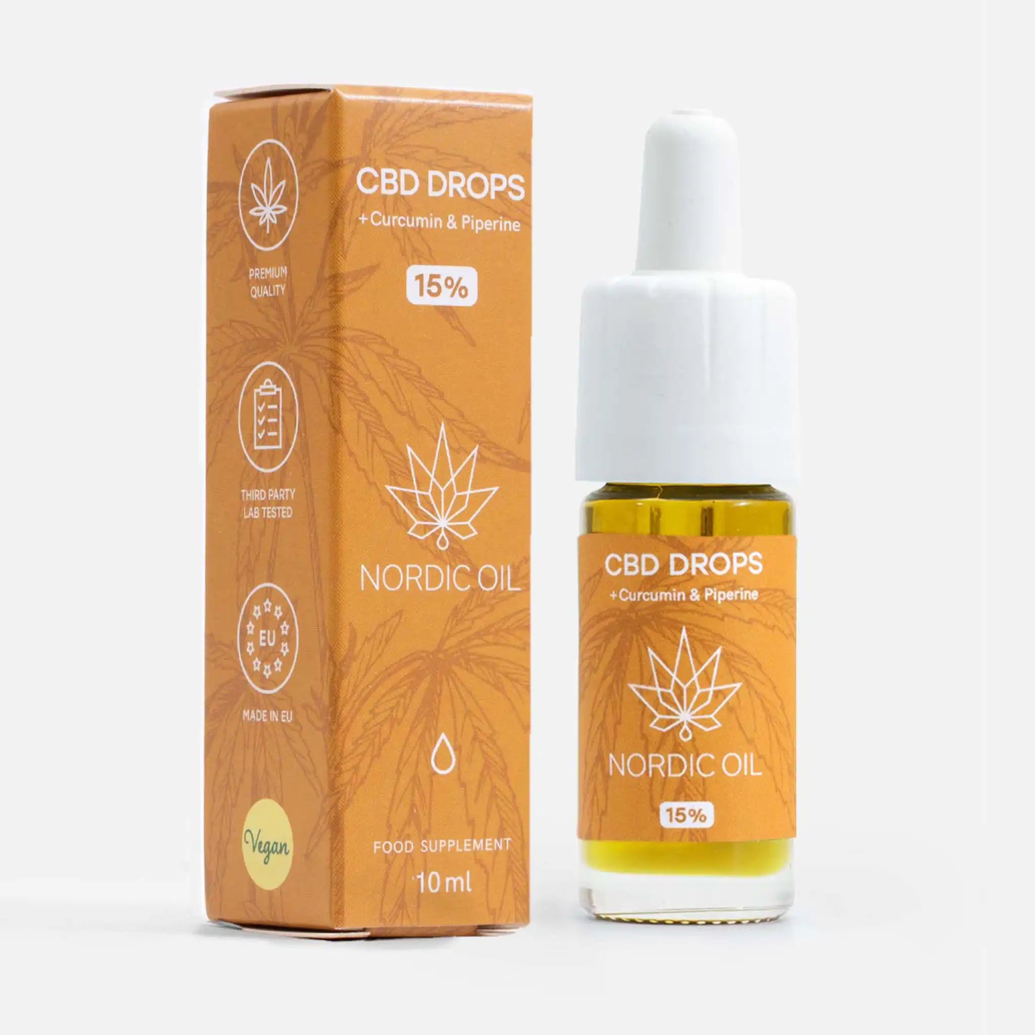 Nordic Oil Nordic Cosmetics olio dolore CBD curcumina 250 gocce