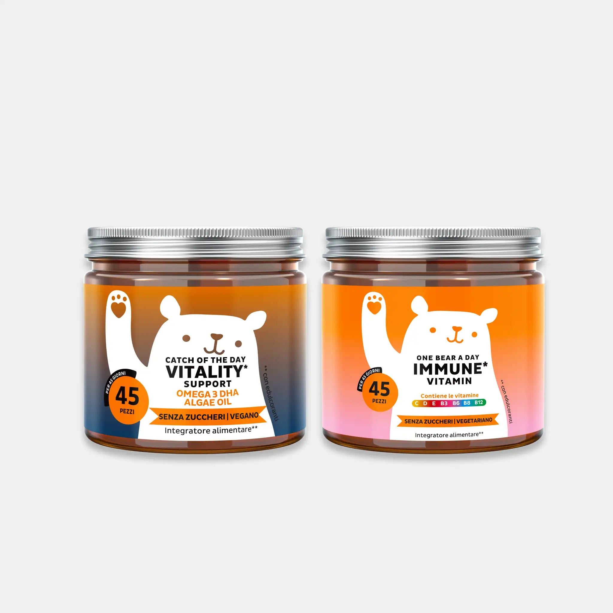 Beauty Bears Duo Vitalità Quotidiana orsetti vitamine DHA microalghe