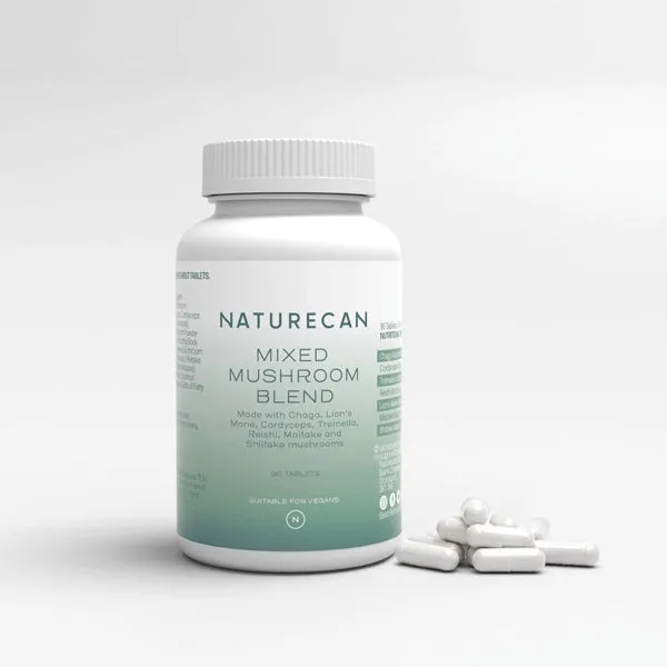 Naturecan Adaptogens funghi lions mane 90 capsule mix