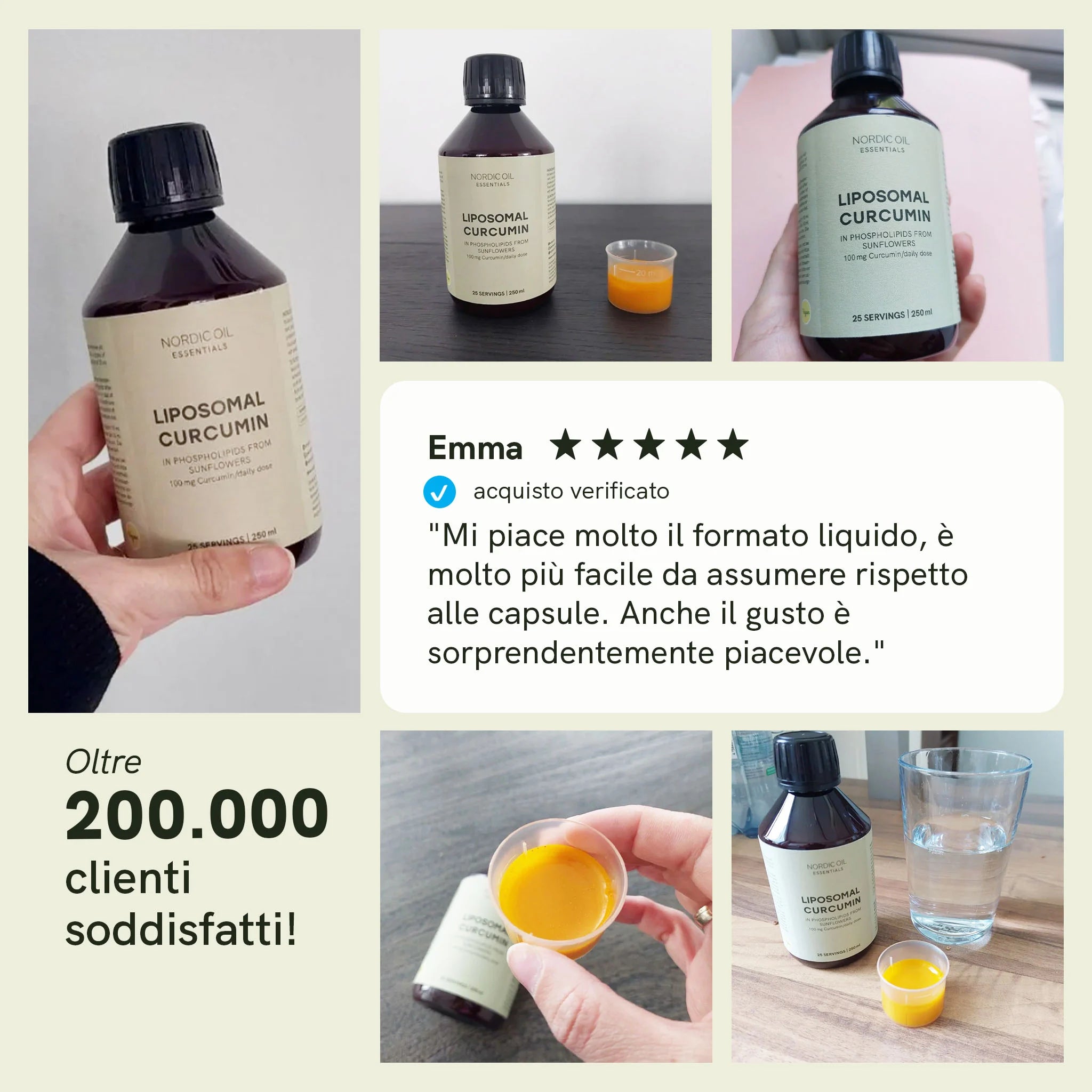 Nordic Oil Curcumina Liposomiale Liquida 250 ml Vegana