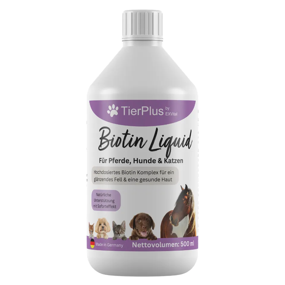 EXVital TierPlus Biotina Liquida cavalli cani gatti zinco