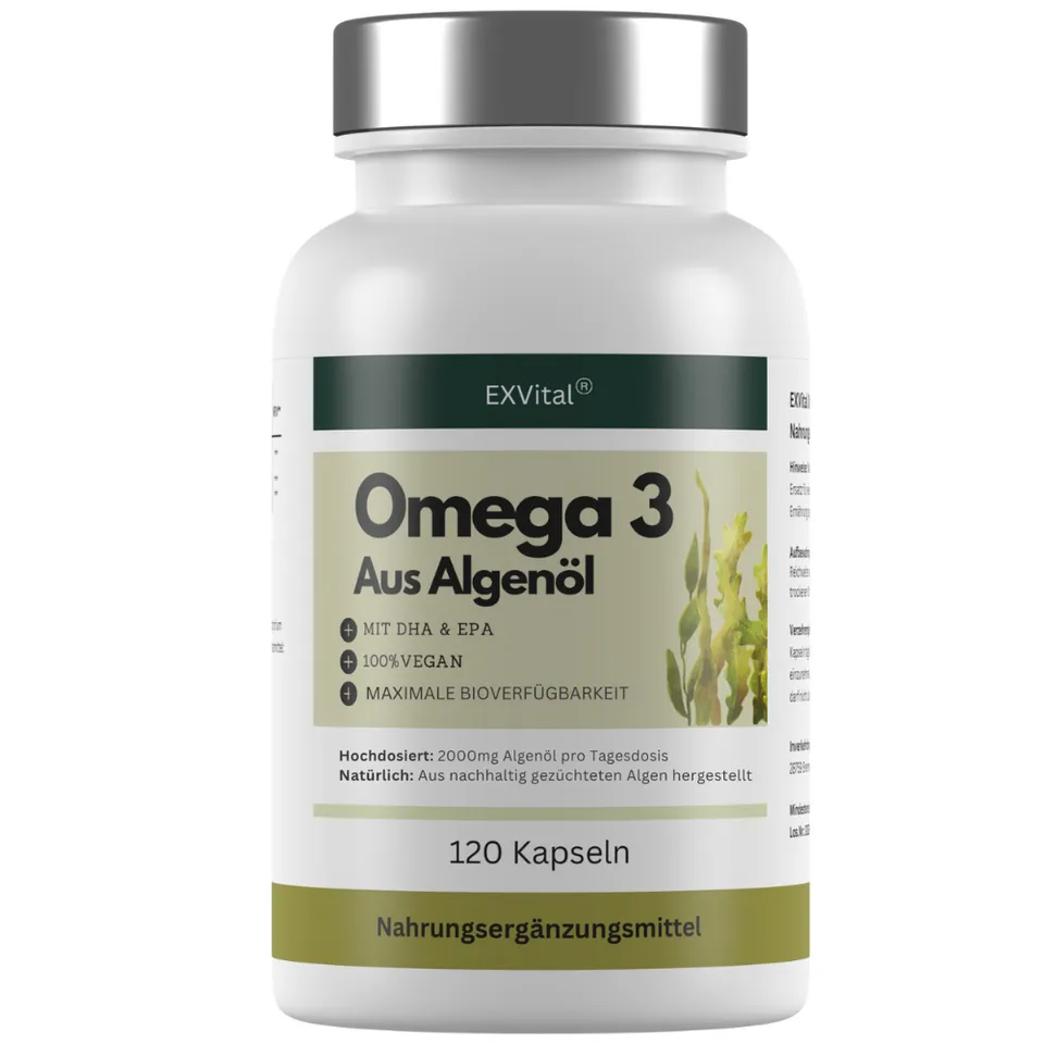 EXVital Herz Kreislauf omega 3 alghe 120 softgel