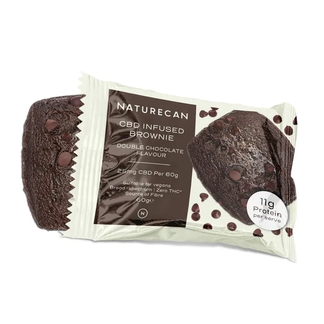 Naturecan CBD Snacks Brownie Vegano Double Chocolate 25 mg