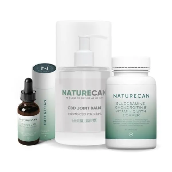 Naturecan Bundles Articolazioni CBD Olio 10% Balsamo Capsule