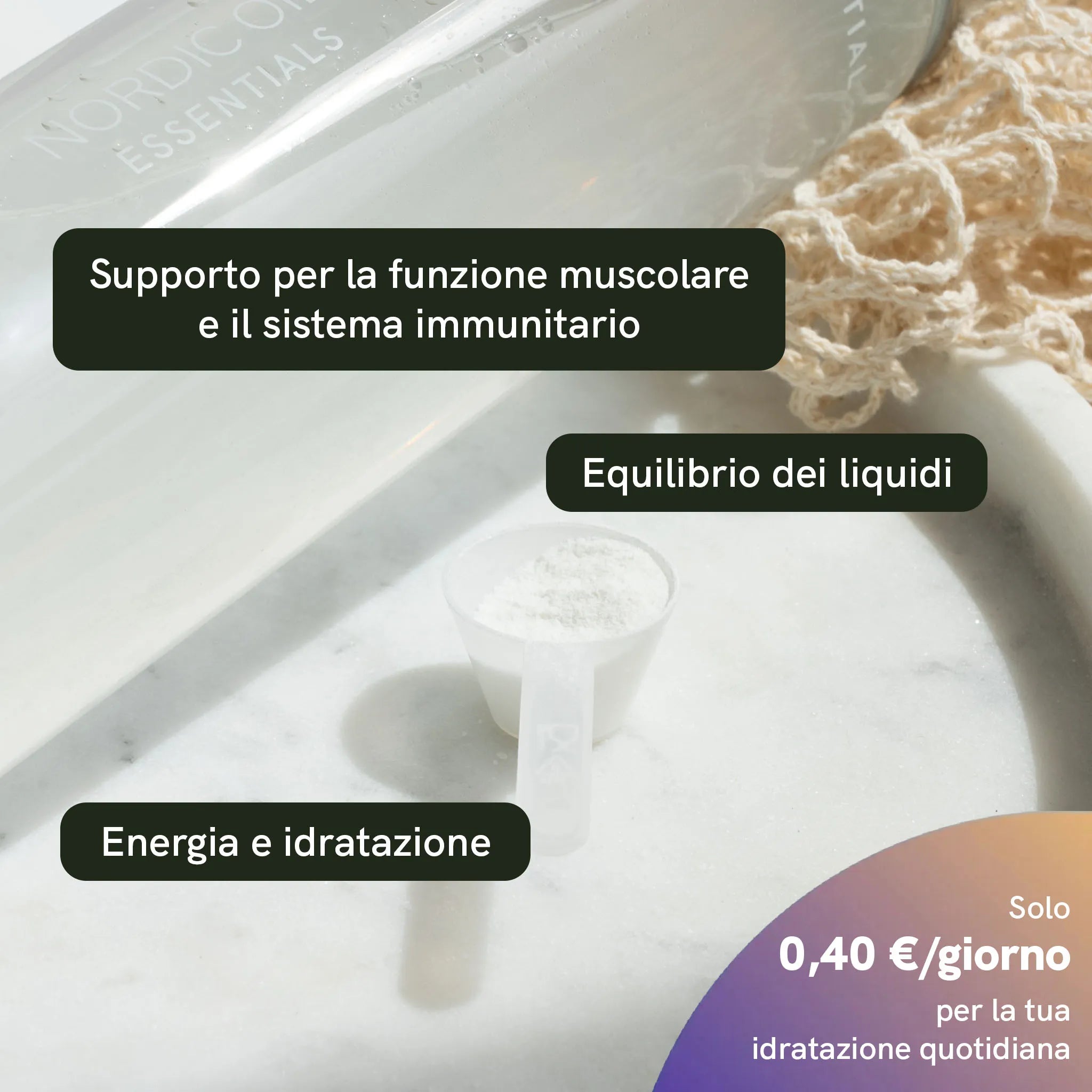 Nordic Oil Elettroliti in Polvere Limone 250 g Vegano