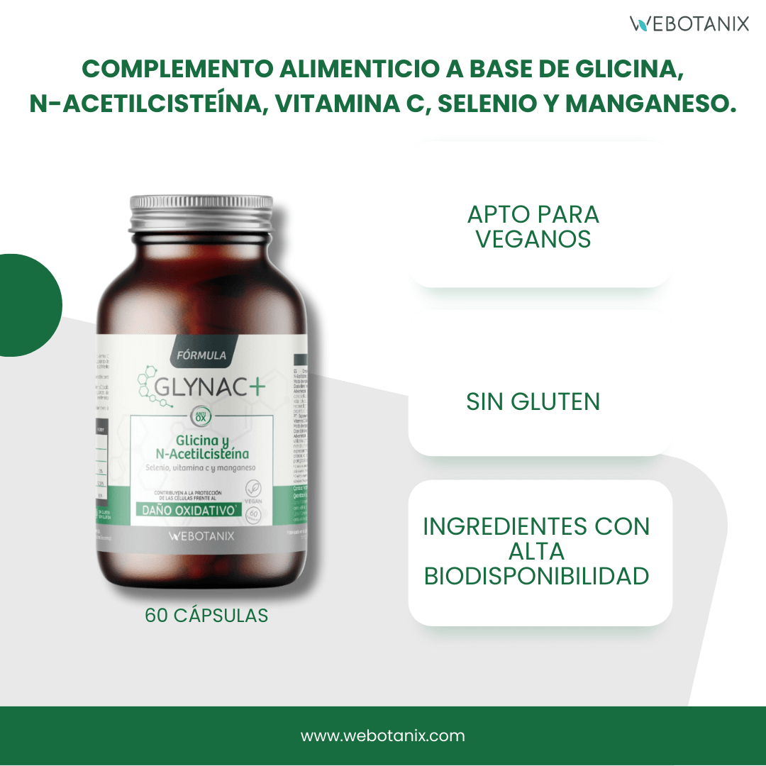 Webotanix Formula GlyNAC 60 capsule NAC glicina antiossidante