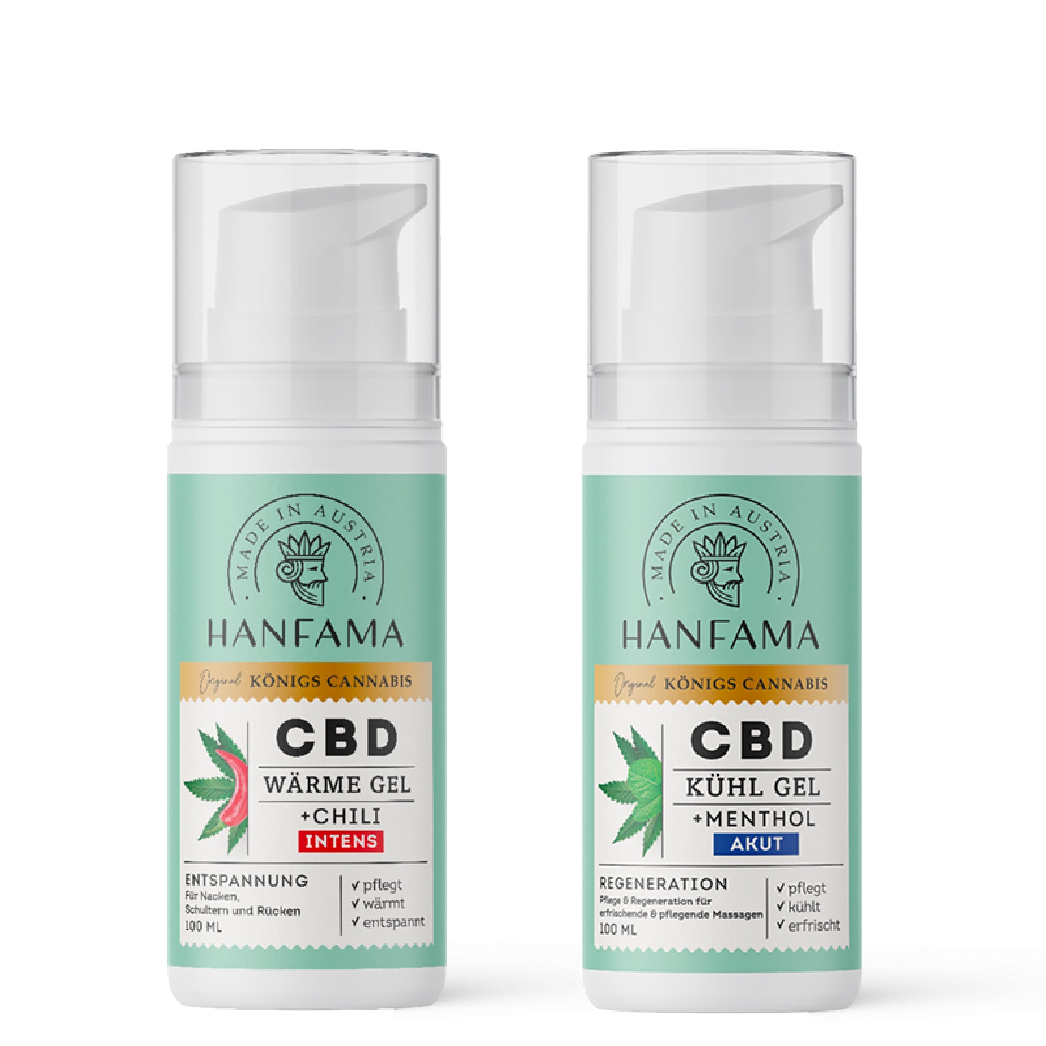 Hanfama Heiß & Eis Duo Gel Muscolare CBD Caldo e Freddo