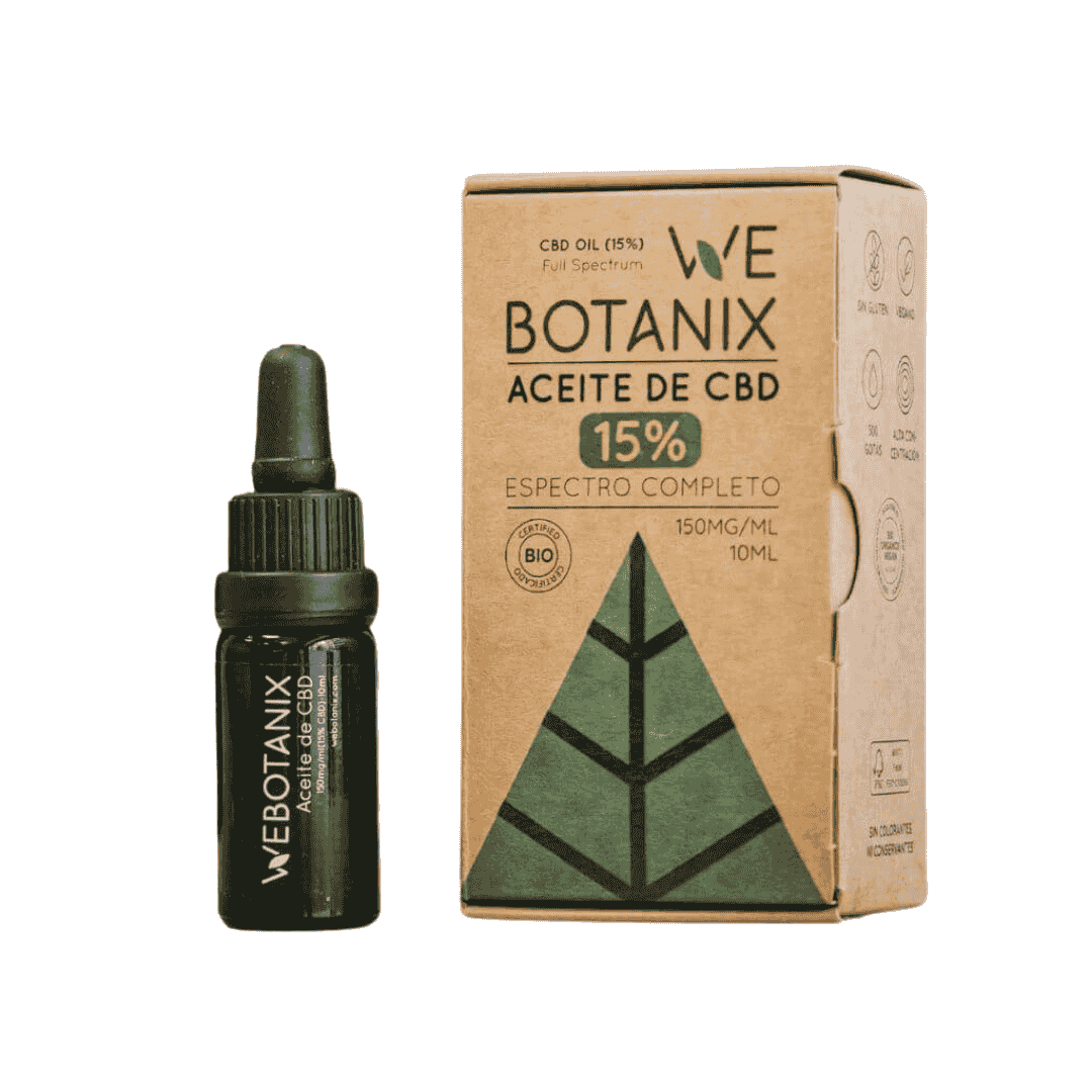 Webotanix ACEITES CBD Olio CBD 15% BIO 10 ml limone