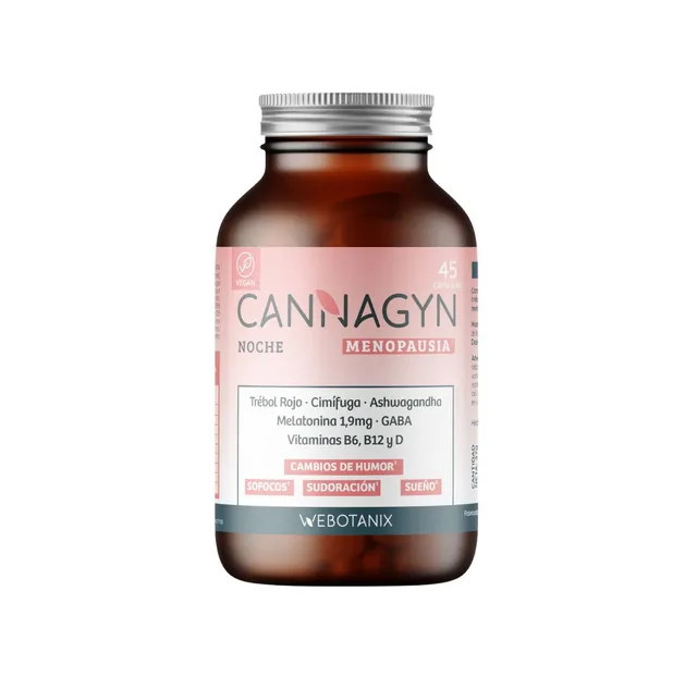 Webotanix Cannagyn Menopausia Noche capsule 45 con melatonina