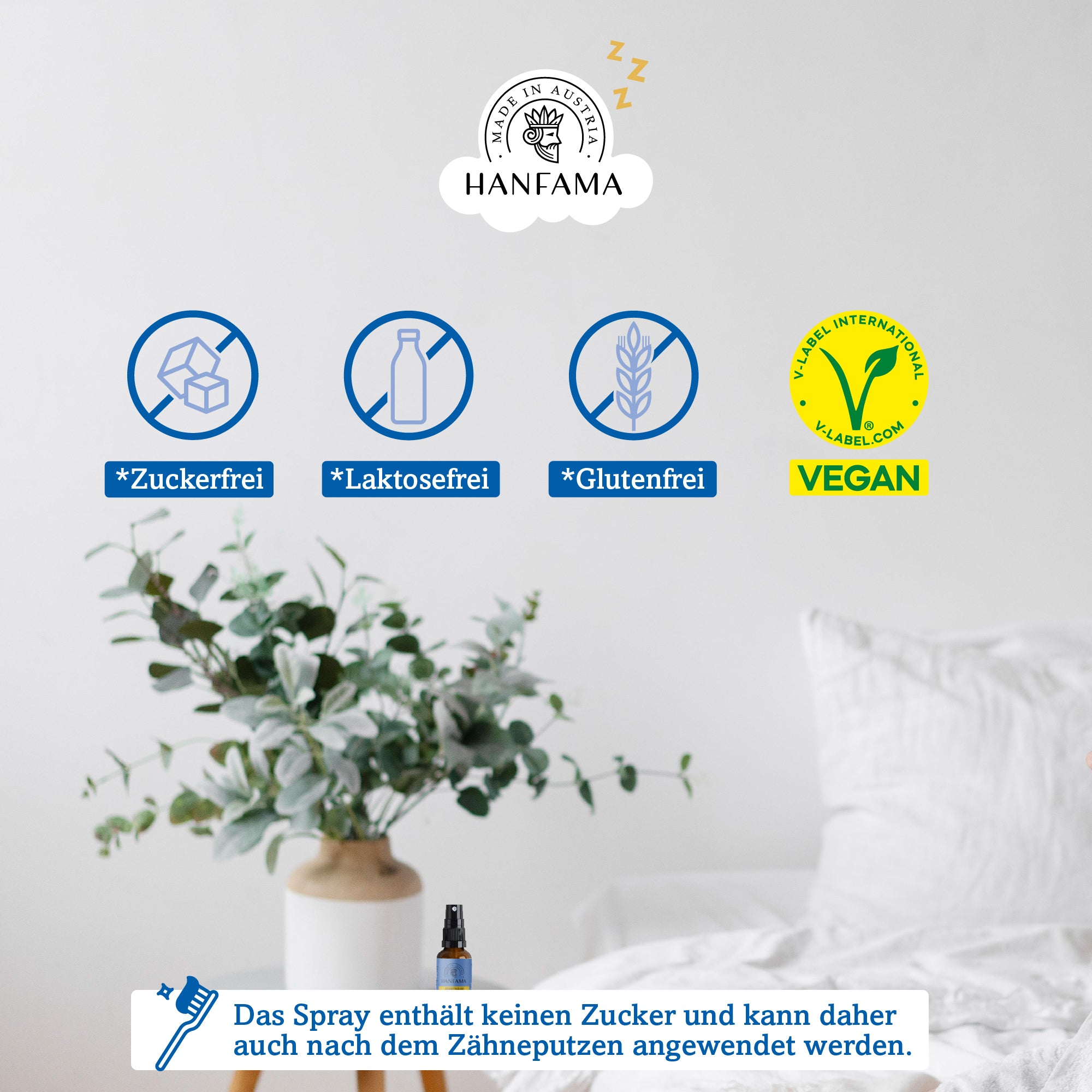 Hanfama Schlaf gut spray melatonina 30 ml canapa