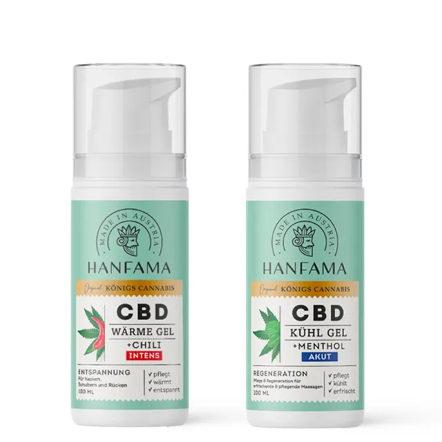 Hanfama Heiß & Eis Duo Gel Muscolare CBD Caldo e Freddo