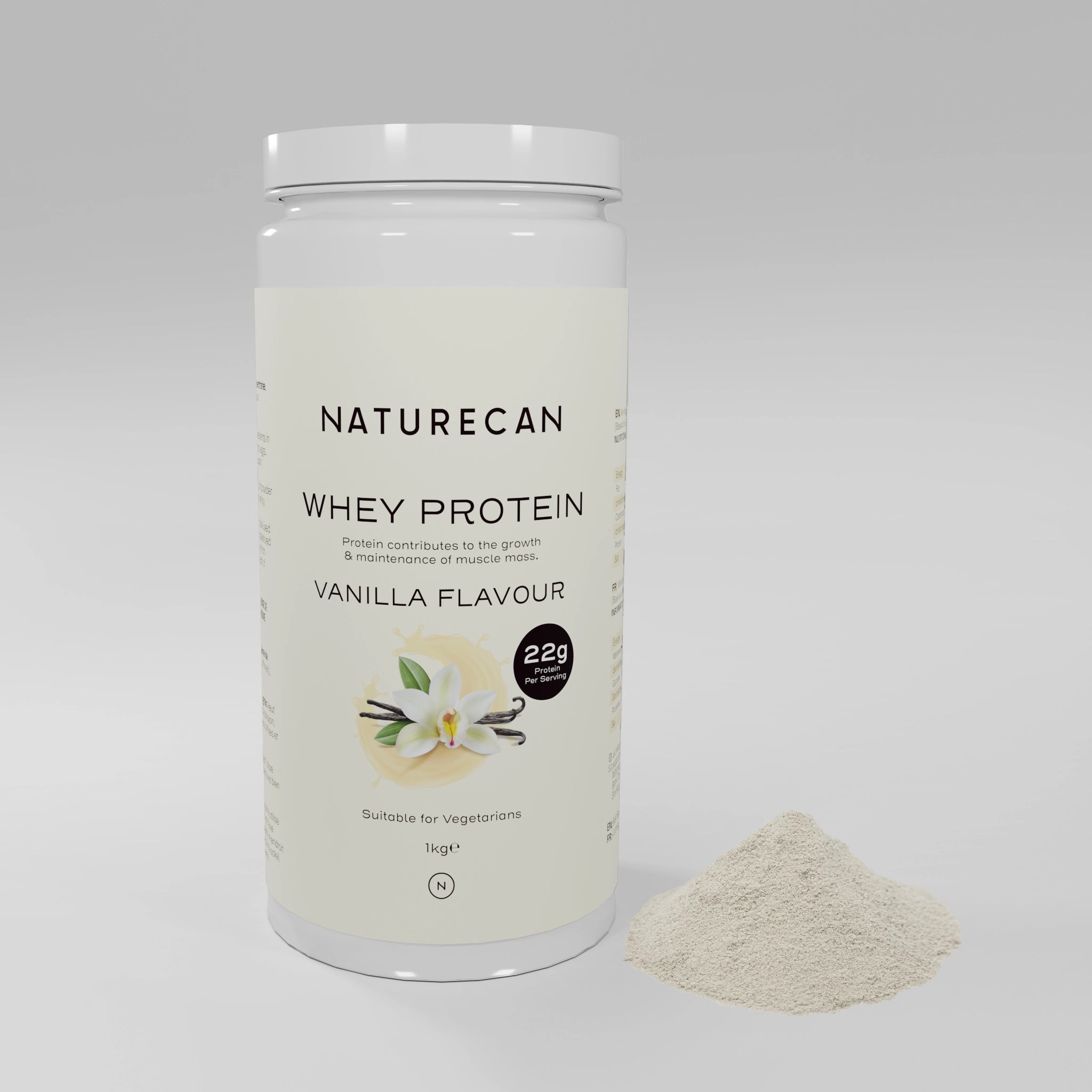 Naturecan Protein Whey Proteine Siero Latte 1kg Non Aromatizzato