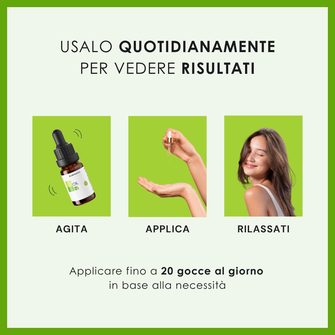 Eusphera Oli CBD 10% ampio spettro olio 10 ml