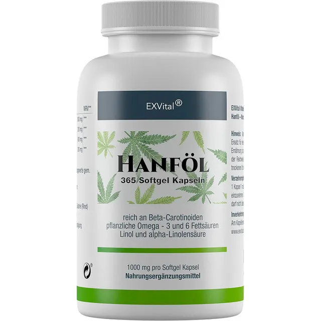 EXVital Olio di canapa 1000 mg 365 capsule softgel