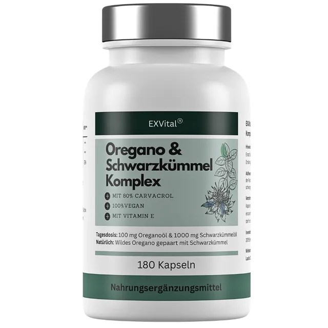 EXVital Immunsystem origano e cumino nero capsule 180 pz