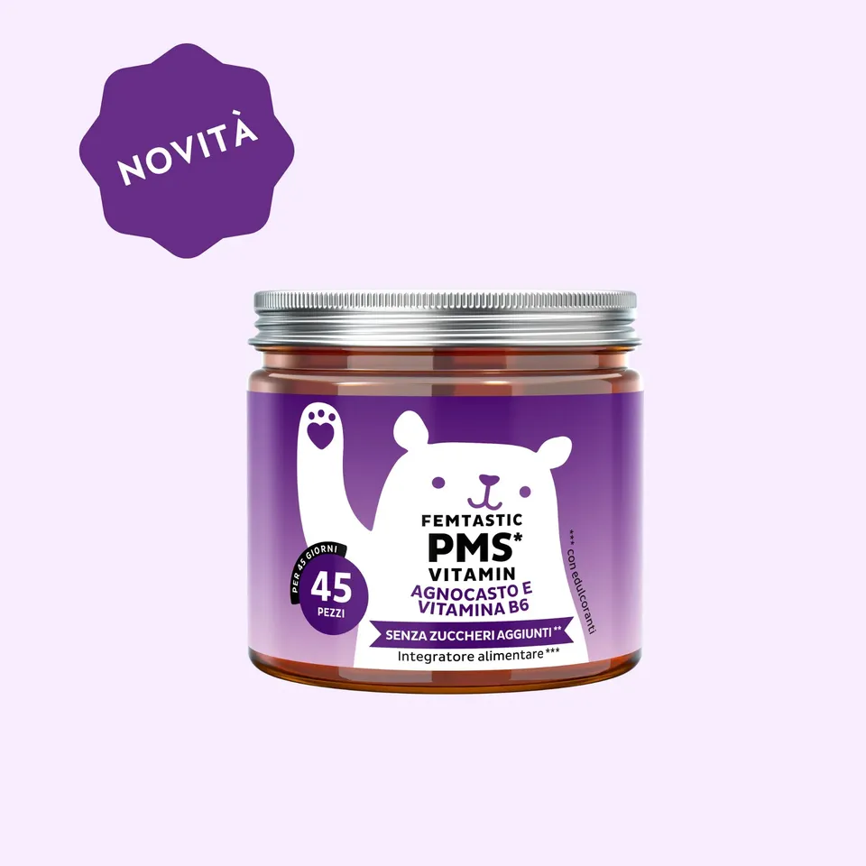 Beauty Bears Femtastic PMS vitamina B6 orsetti 45 giorni fragola