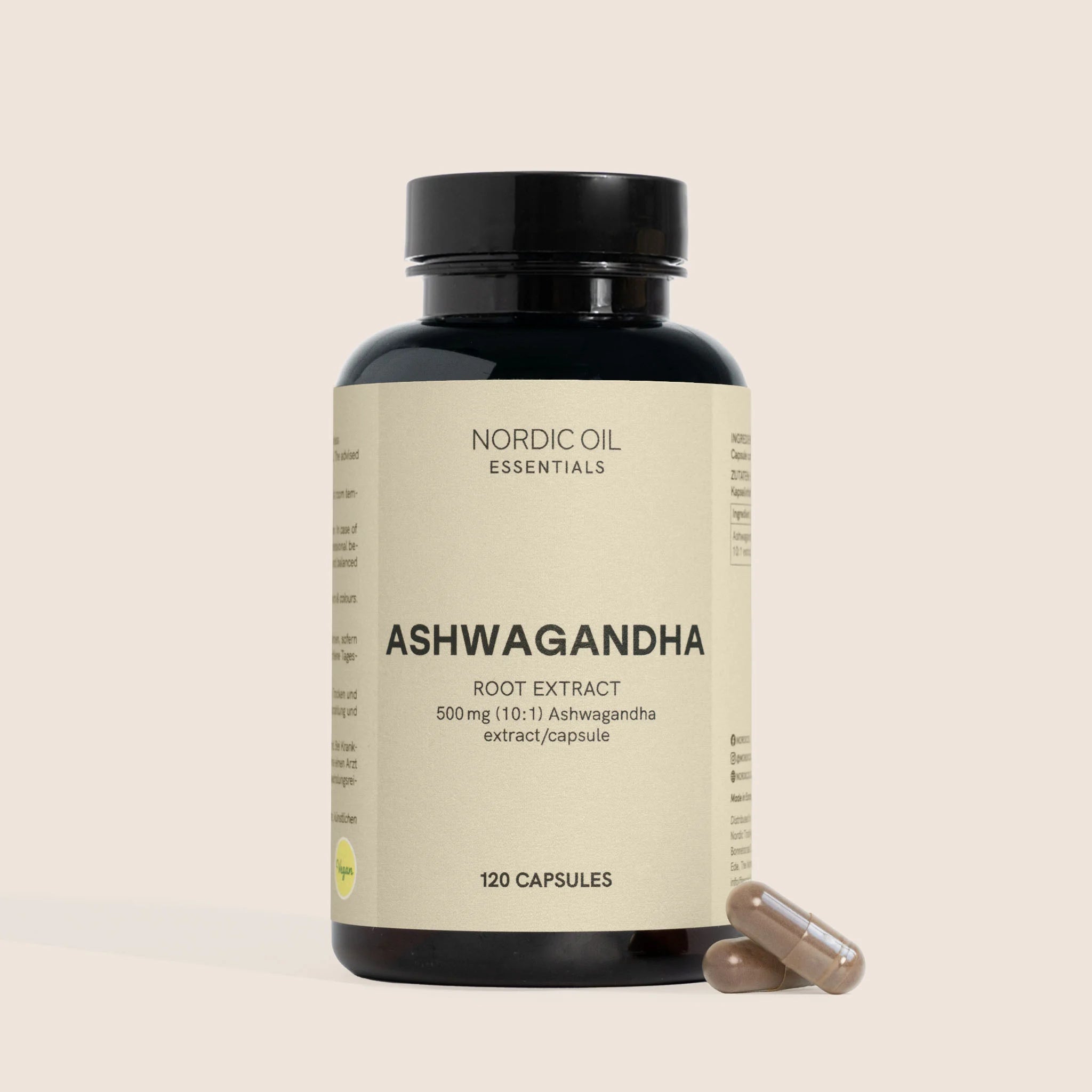 Nordic Oil Ashwagandha Capsule 120 Pezzi 500 mg