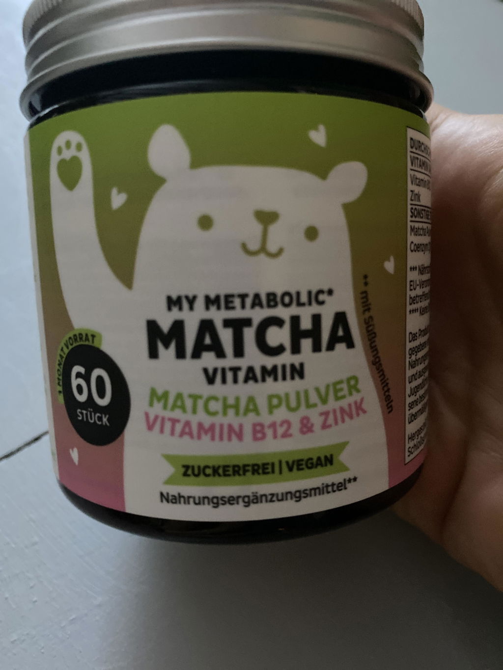 Beauty Bears My Metabolic integratore matcha 45 orsetti zinco