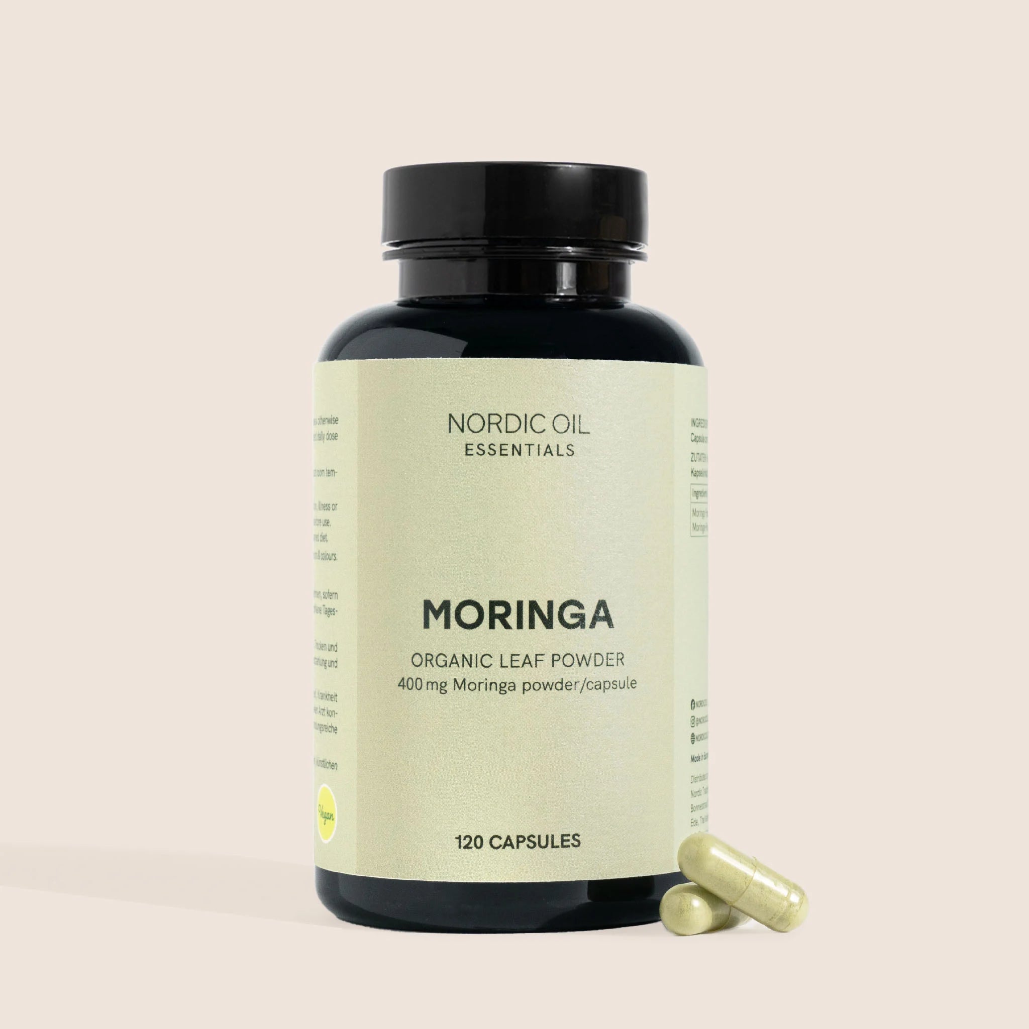 Nordic Oil CBD Capsules Moringa 400 mg Capsule bio