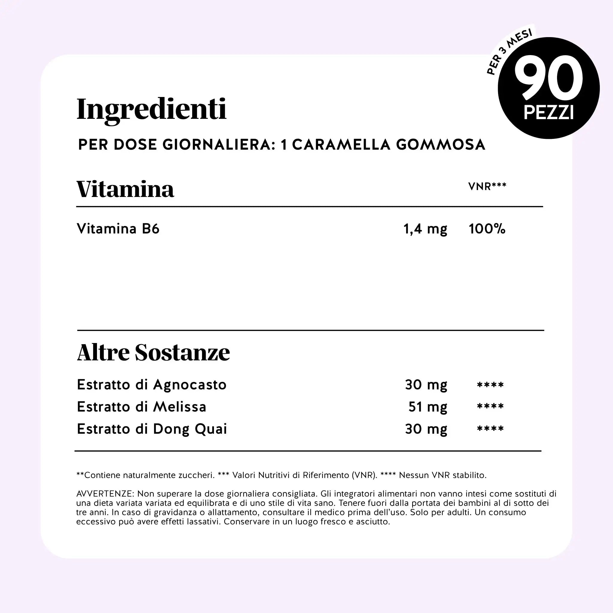 Beauty Bears Femtastic PMS vitamina B6 orsetti 45 giorni fragola