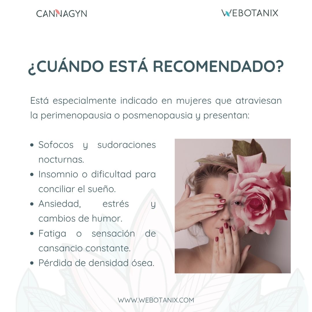 Webotanix Cannagyn Menopausia Noche capsule 45 con melatonina