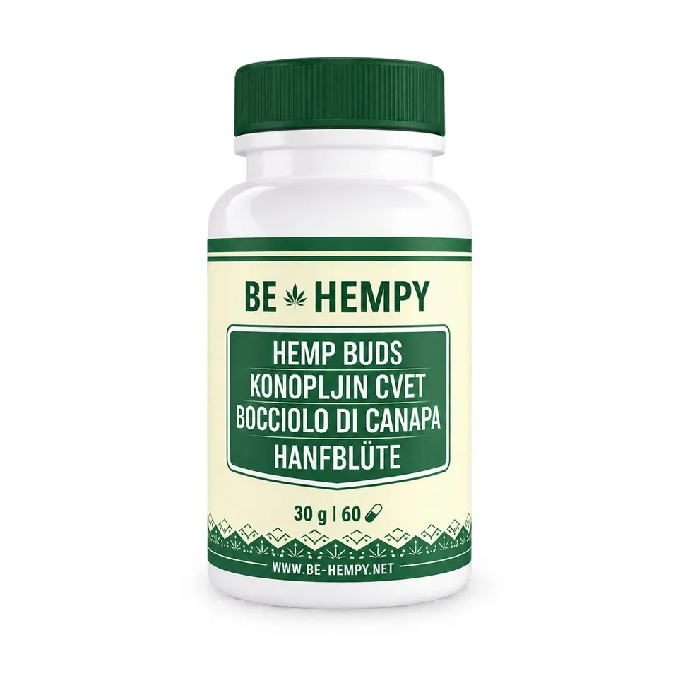 Behempy Hemp Flower CBD flower tops 60 capsule naturali