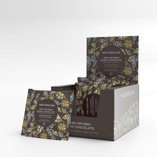 Naturecan CBD Cioccolato al CBD Scatola 10 Latte 20mg