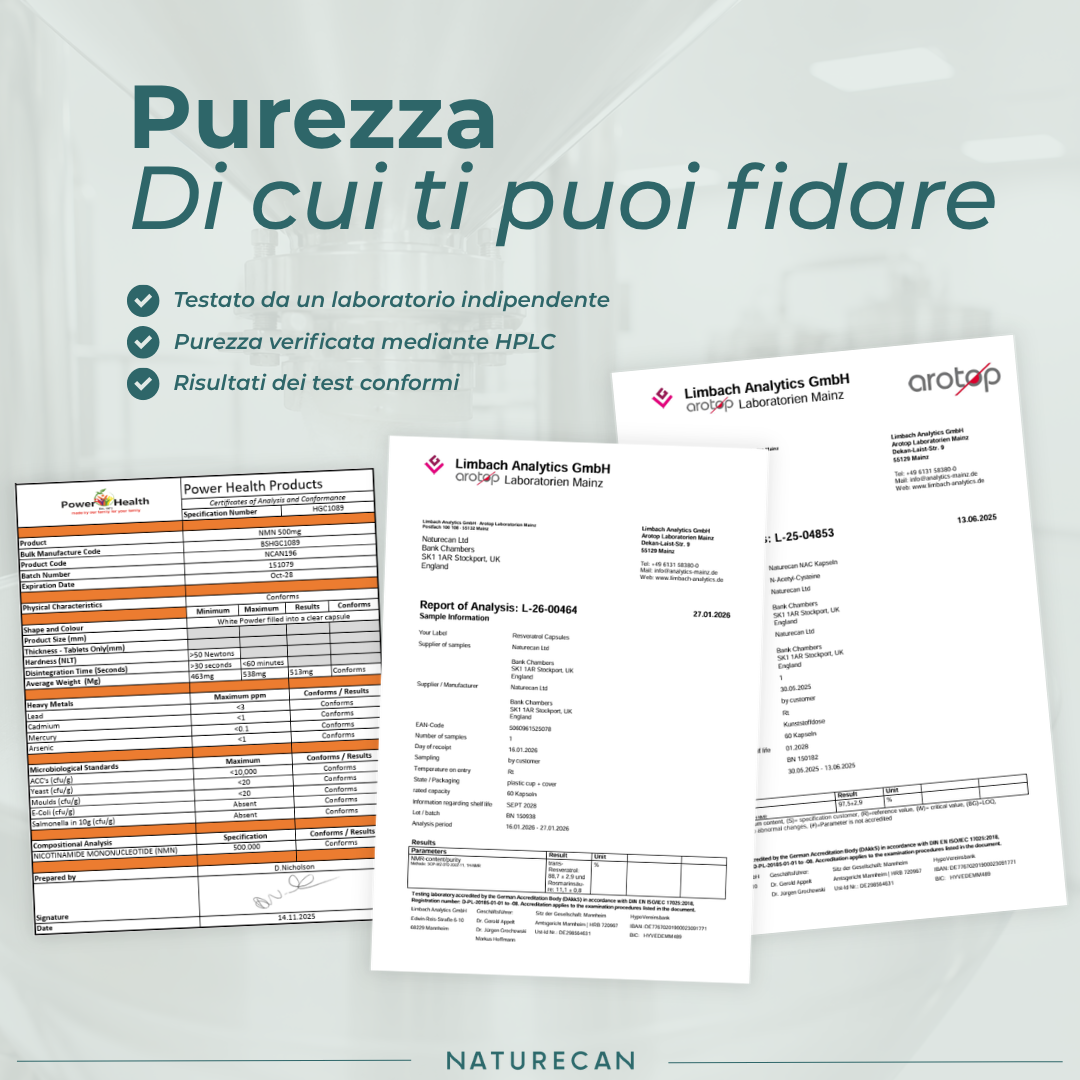 Naturecan Bundles Anti-età NMN NAC Resveratrolo Capsule Longevità