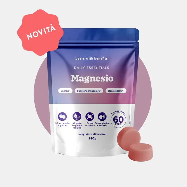 Beauty Bears Daily Essentials Magnesio Gommose 60 pz Vaniglia