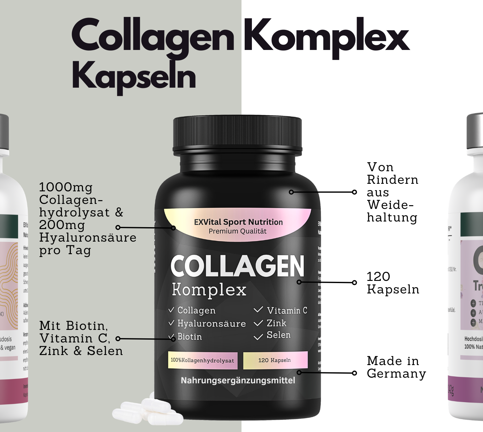 EXVital Natural Beauty Set collagene Q10 OPC capsule